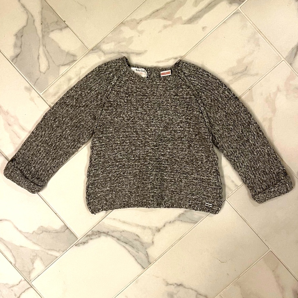 Baby Zara Gray Knit Sweater